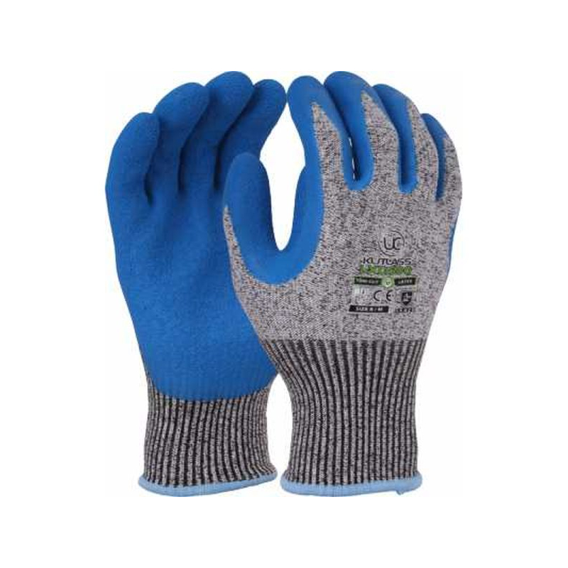 UCi LXD500 Kutlass Cut Level D Latex Coated Safety Gloves